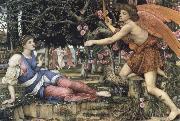 John Roddam Spencer Stanhope Love and the Maiden oil on canvas